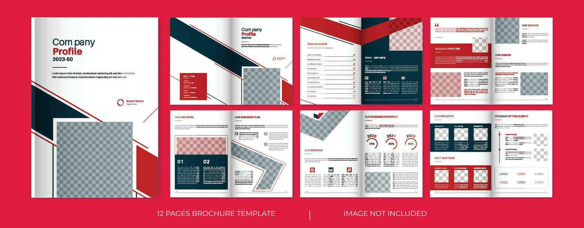 entreprise affaires brochure ou entreprise profil, affaires disposition conception, proposition modèle vecteur