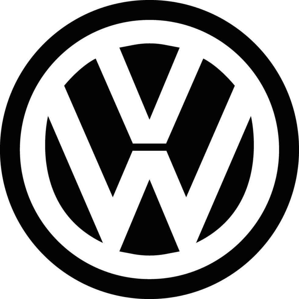 volkswagen logo icône voiture marque signe symbole célèbre étiquette identité style Haut automobile industrie chef art conception vecteur. noir voiture emblème signe vecteur