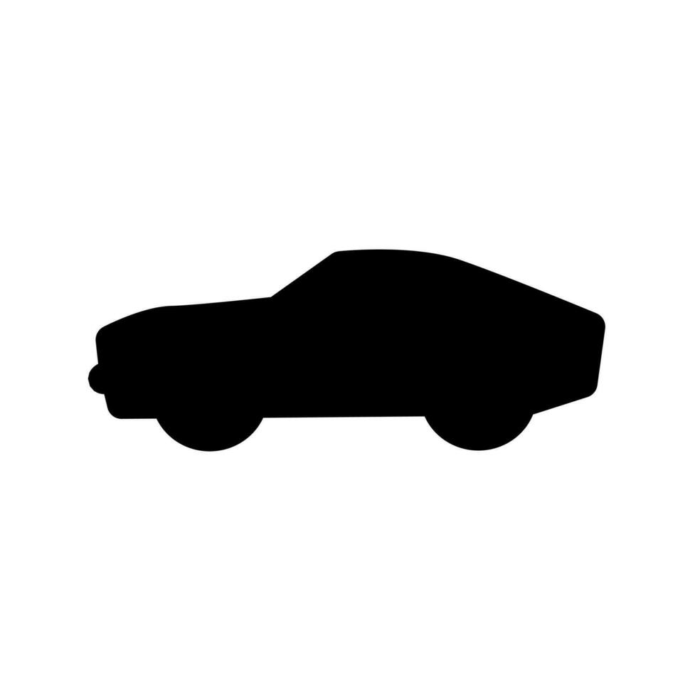 voiture icône sur une blanc Contexte vecteur