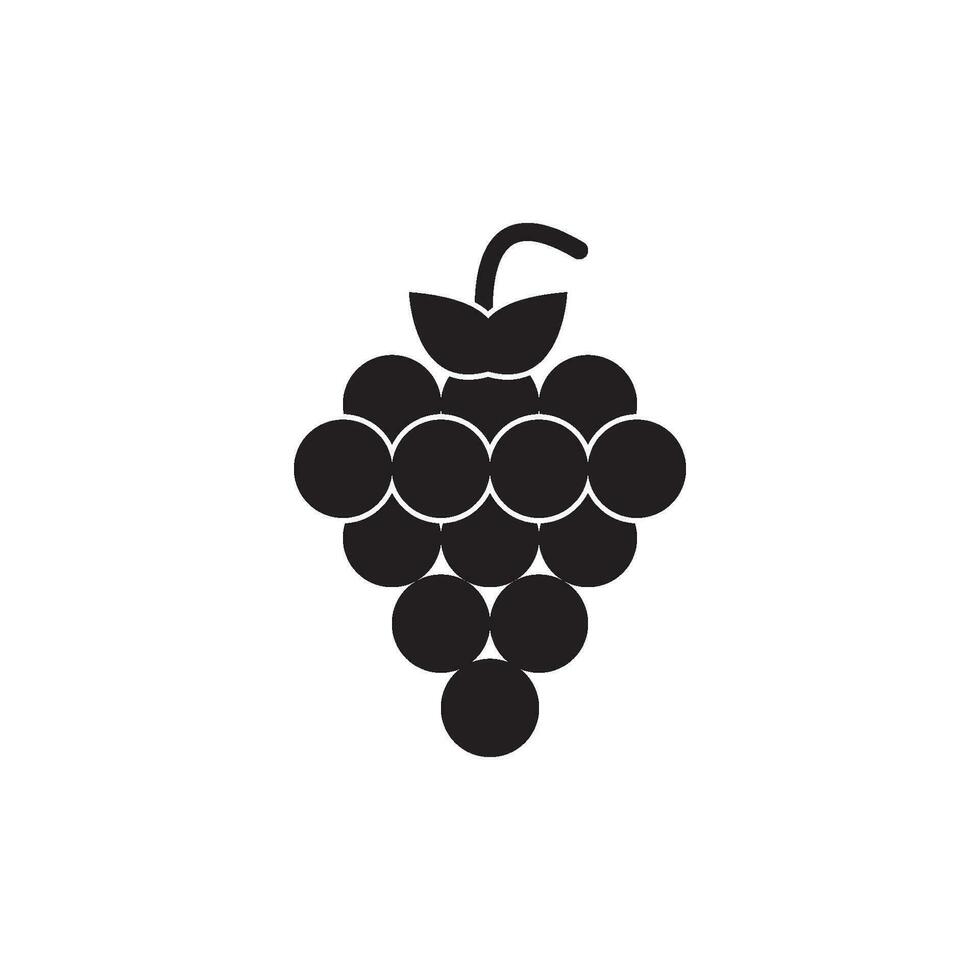 vecteur d'icône de raisins