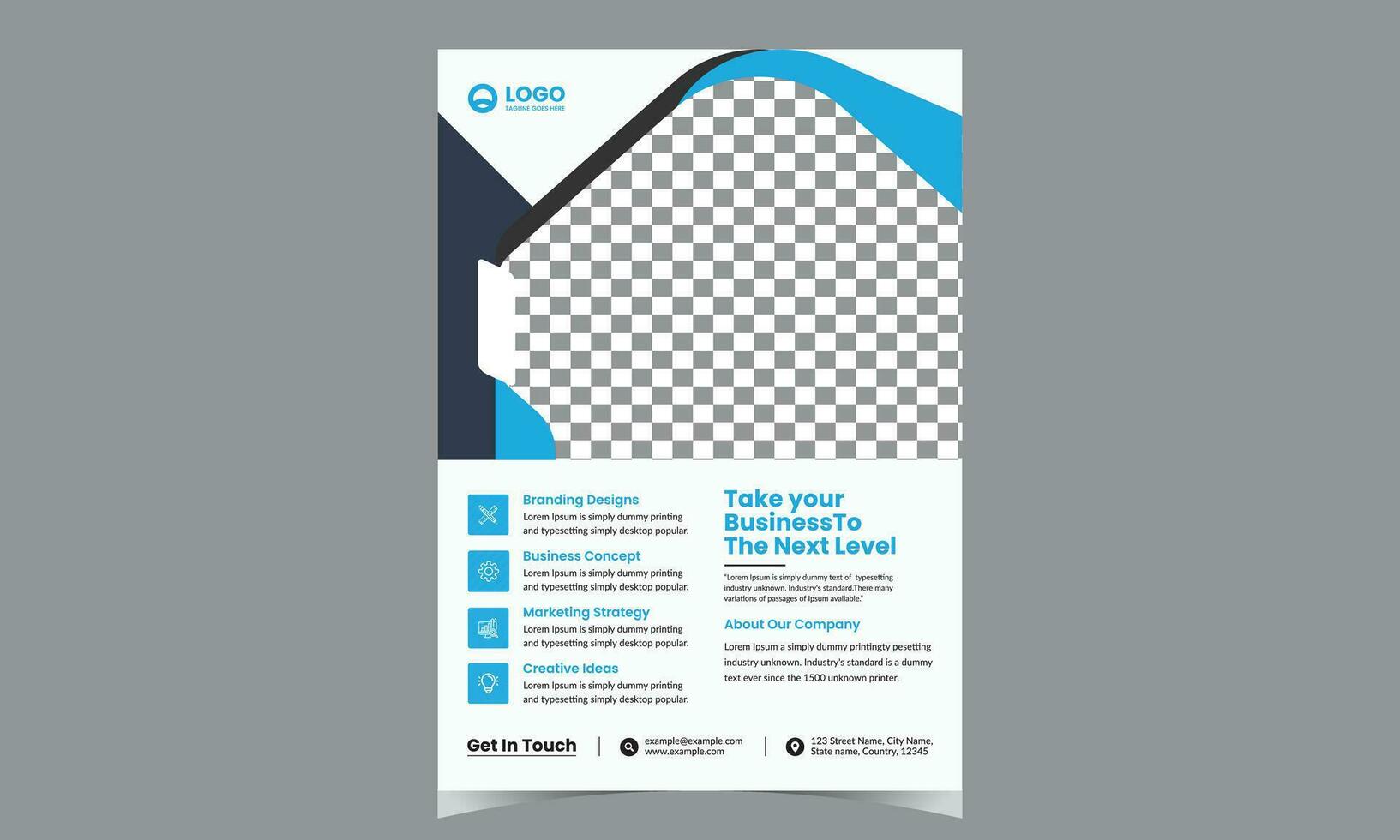 collection de moderne conception affiche prospectus brochure couverture disposition modèle avec cercle graphique éléments et espace pour photo Contexte vecteur