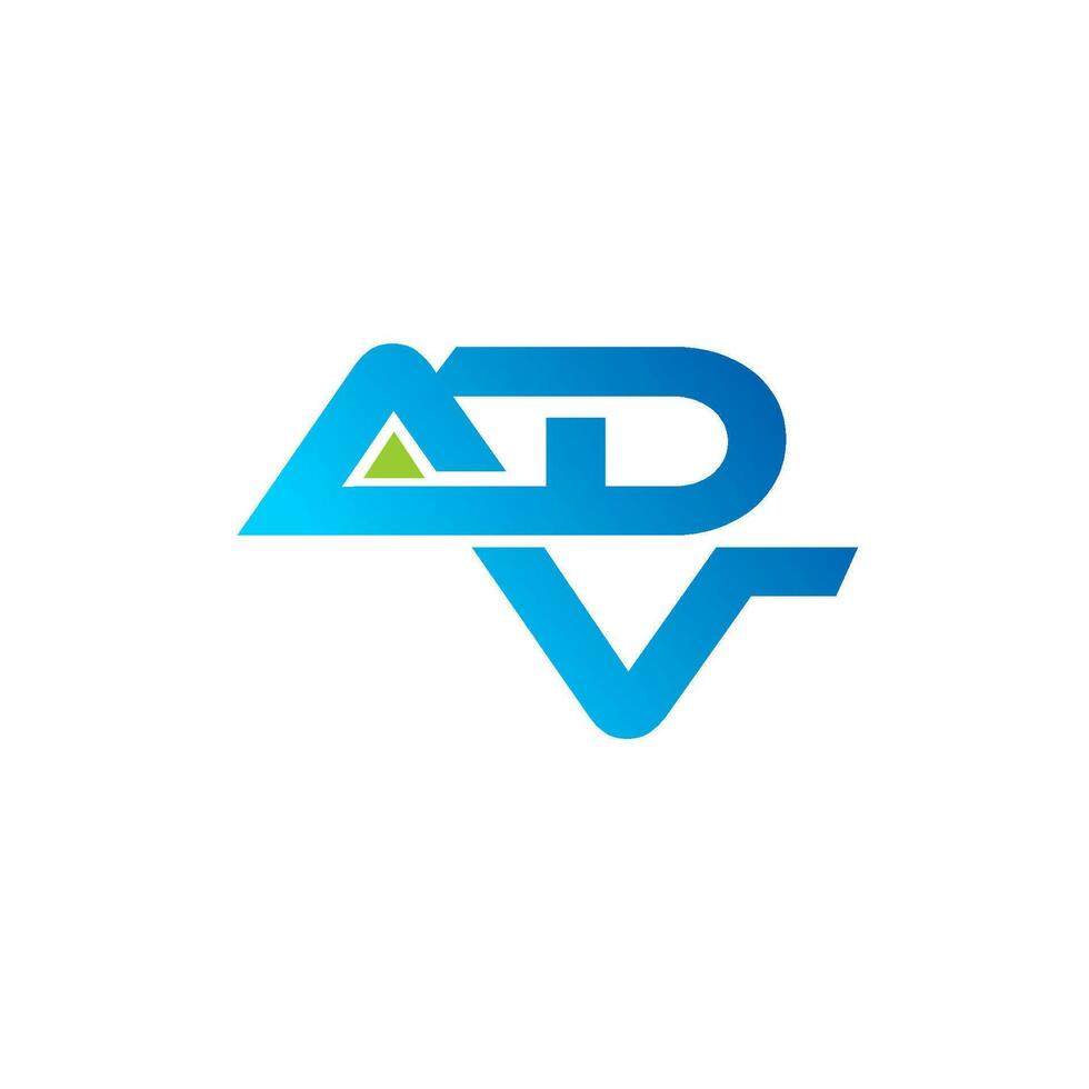 lettre adv logo vecteur illustration