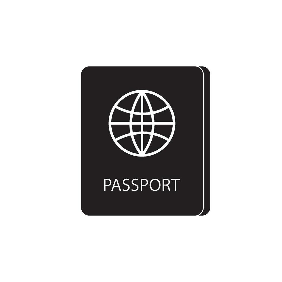 vecteur d'icône de passeport