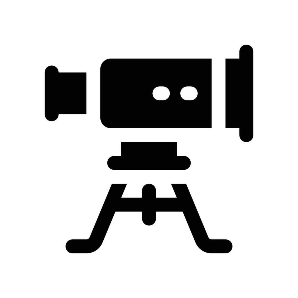 télescope solide icône. vecteur icône pour votre site Internet, mobile, présentation, et logo conception.