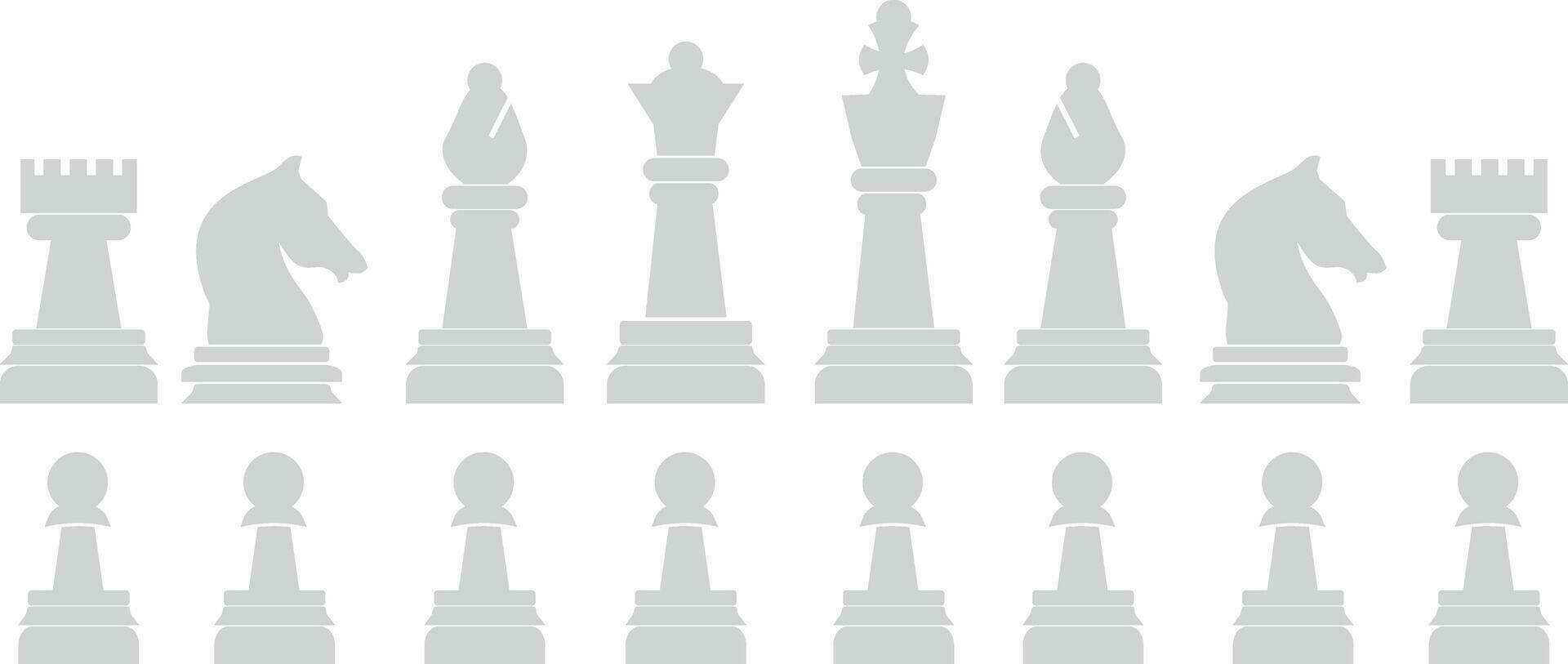 échecs icône ensemble vecteur des illustrations