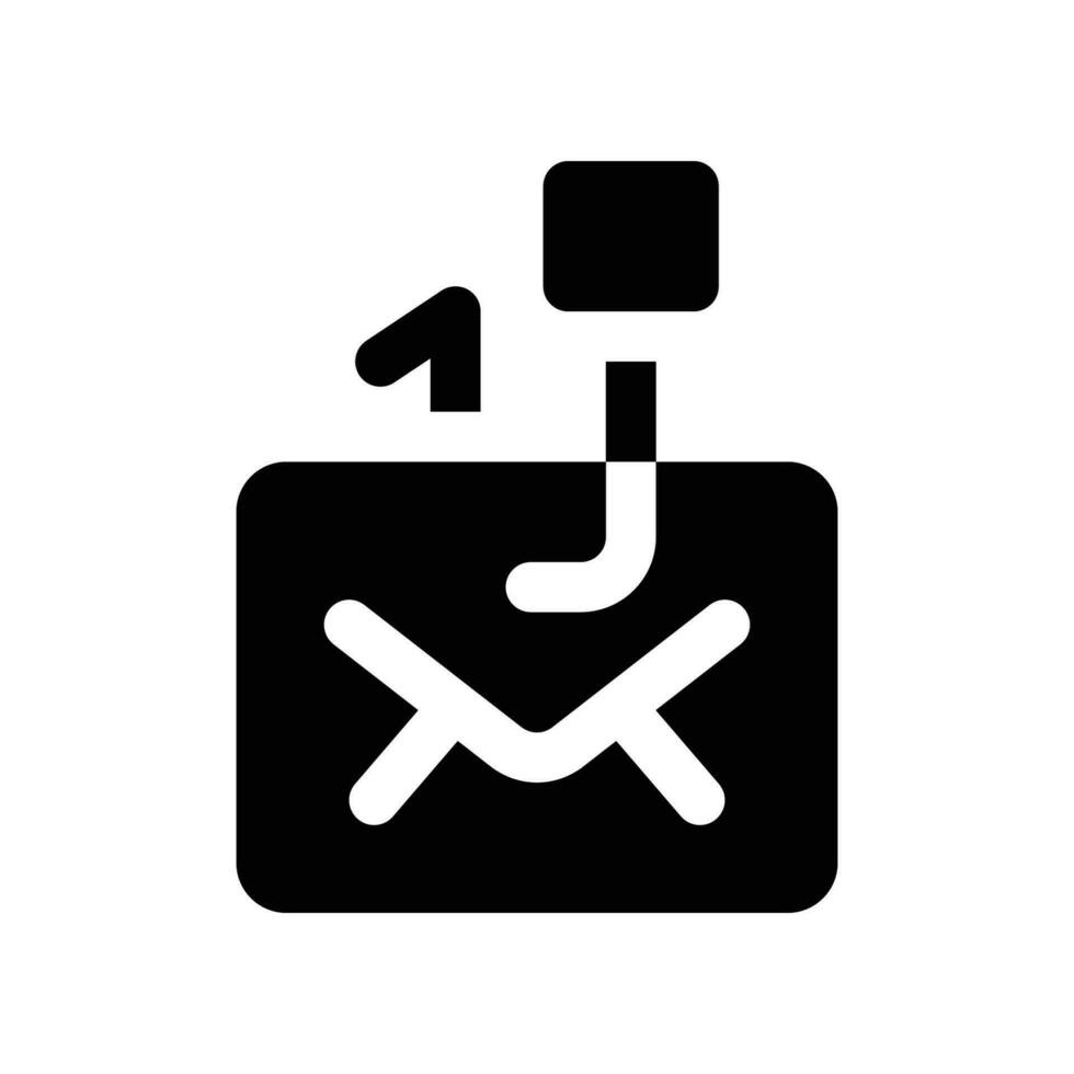 email Hameçonnage solide icône. vecteur icône pour votre site Internet, mobile, présentation, et logo conception.