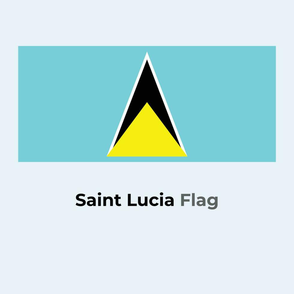 le Saint lucia drapeau vecteur