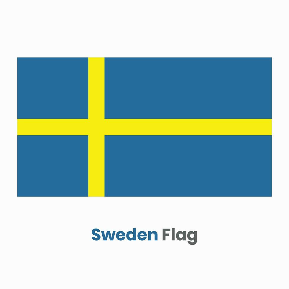 le Suède drapeau vecteur