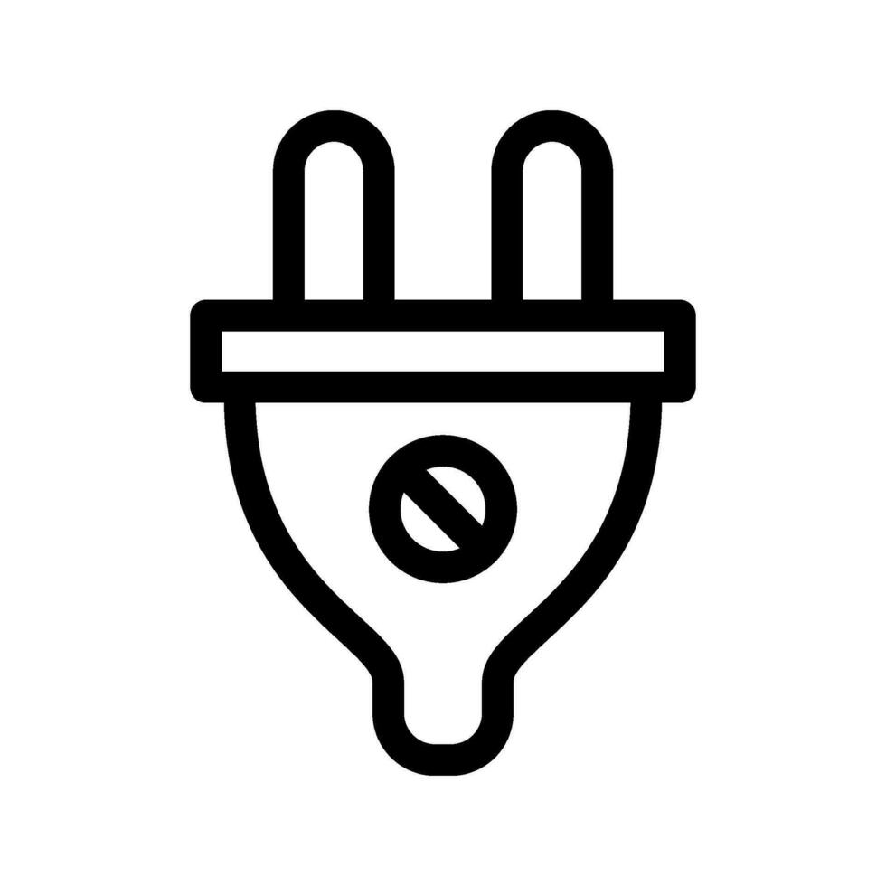 prise de courant dans icône vecteur symbole conception illustration