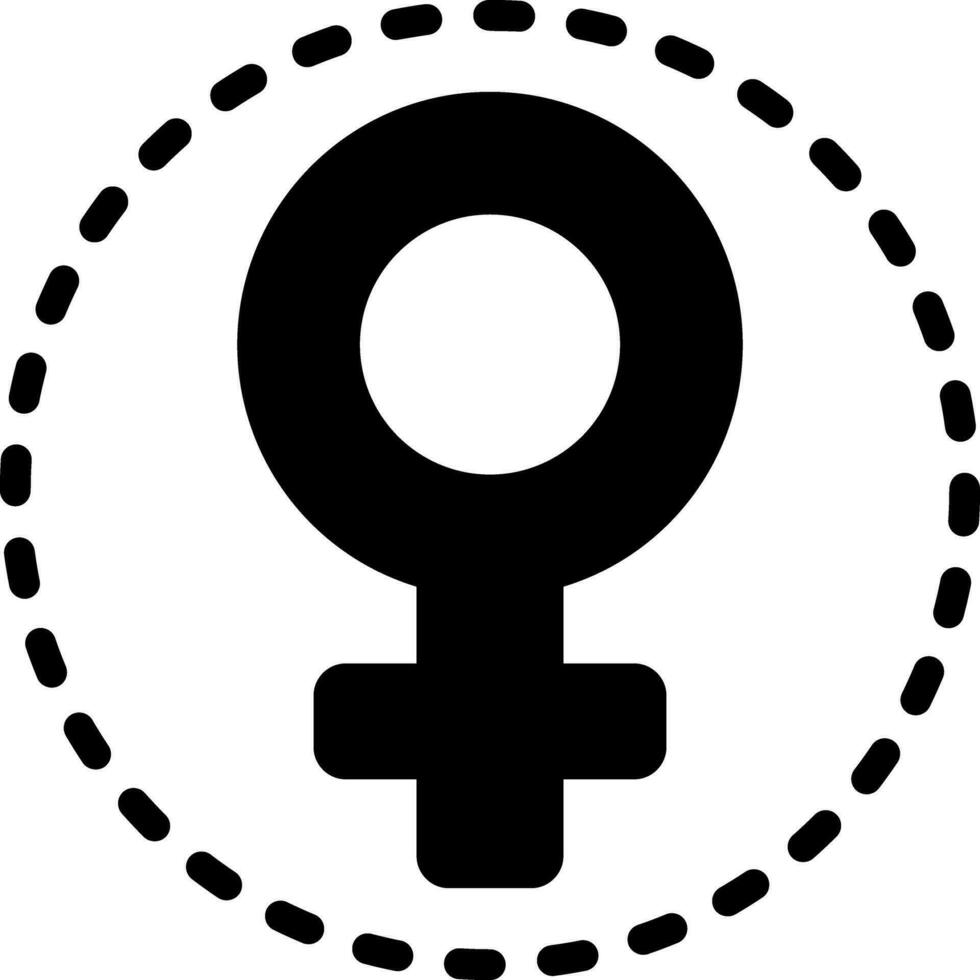 solide icône pour femmes vecteur