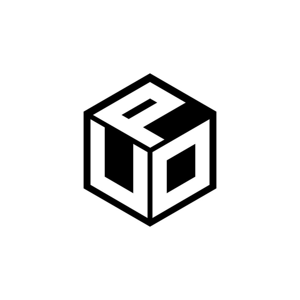 UDP lettre logo conception, inspiration pour une unique identité. moderne élégance et Créatif conception. filigrane votre Succès avec le frappant cette logo. vecteur