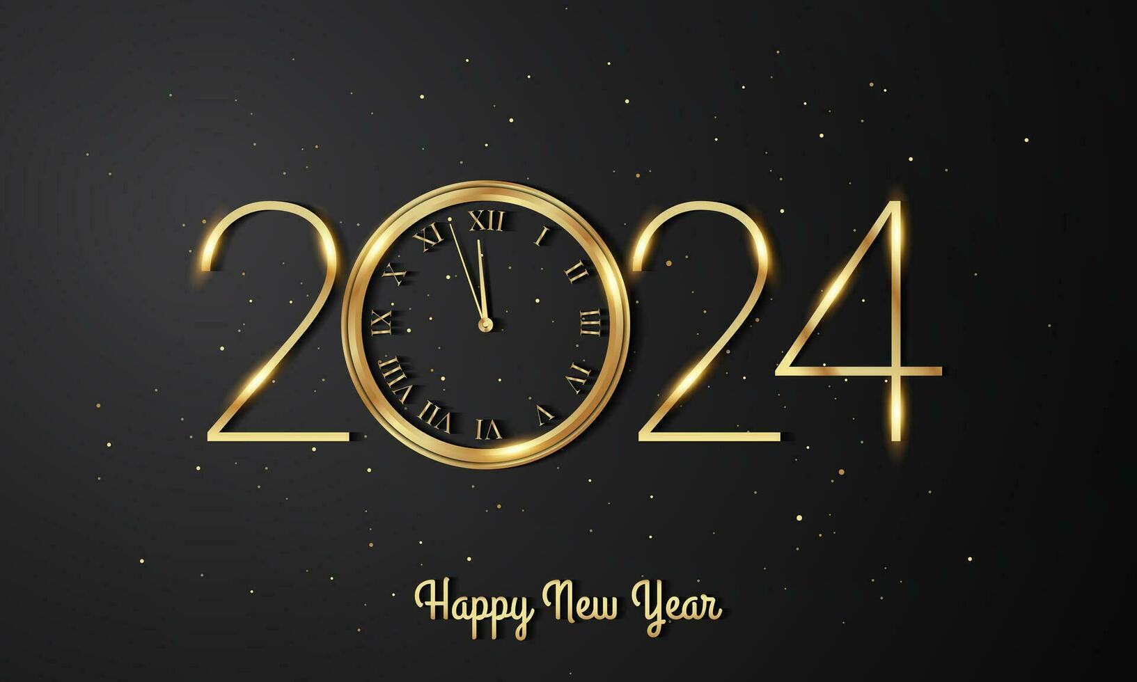 Bannière De Fond Bonne Année 2024 1 Pièce Horloge À - Temu Switzerland