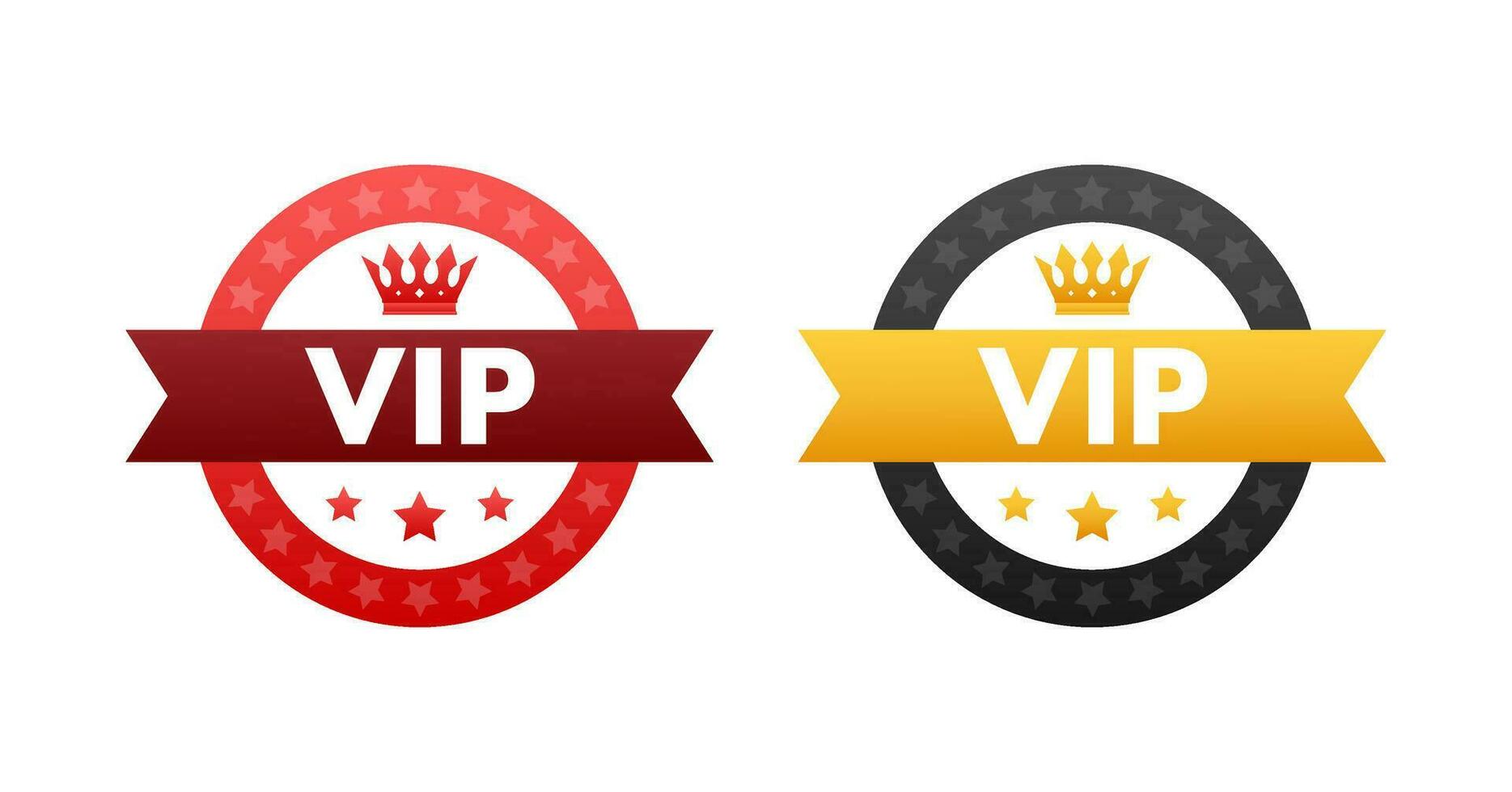 VIP matelassé, badges ou Mots clés. très important personne. luxe logo. vecteur Stock illustration.