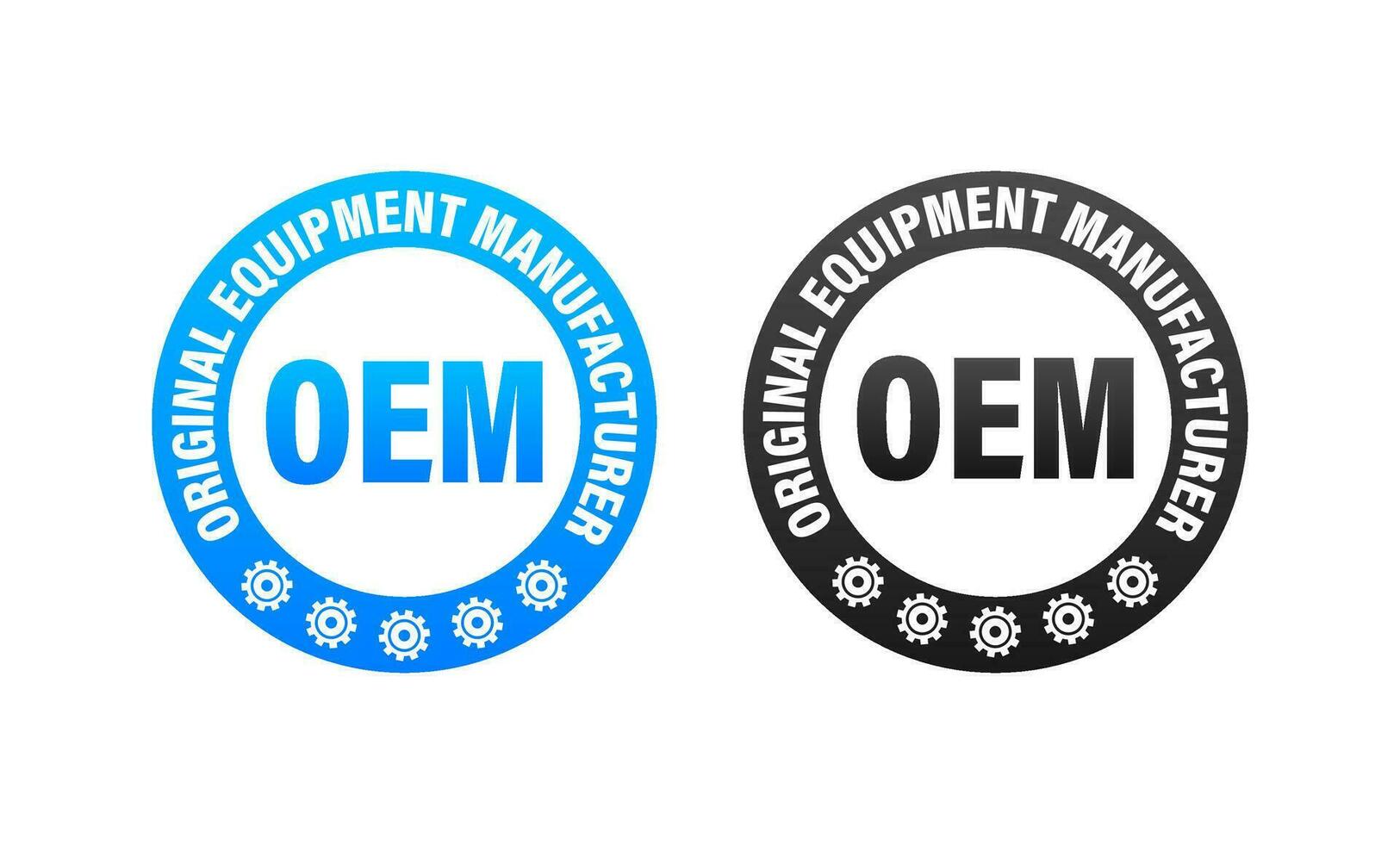 OEM - original équipement fabricant. vecteur Stock illustration.