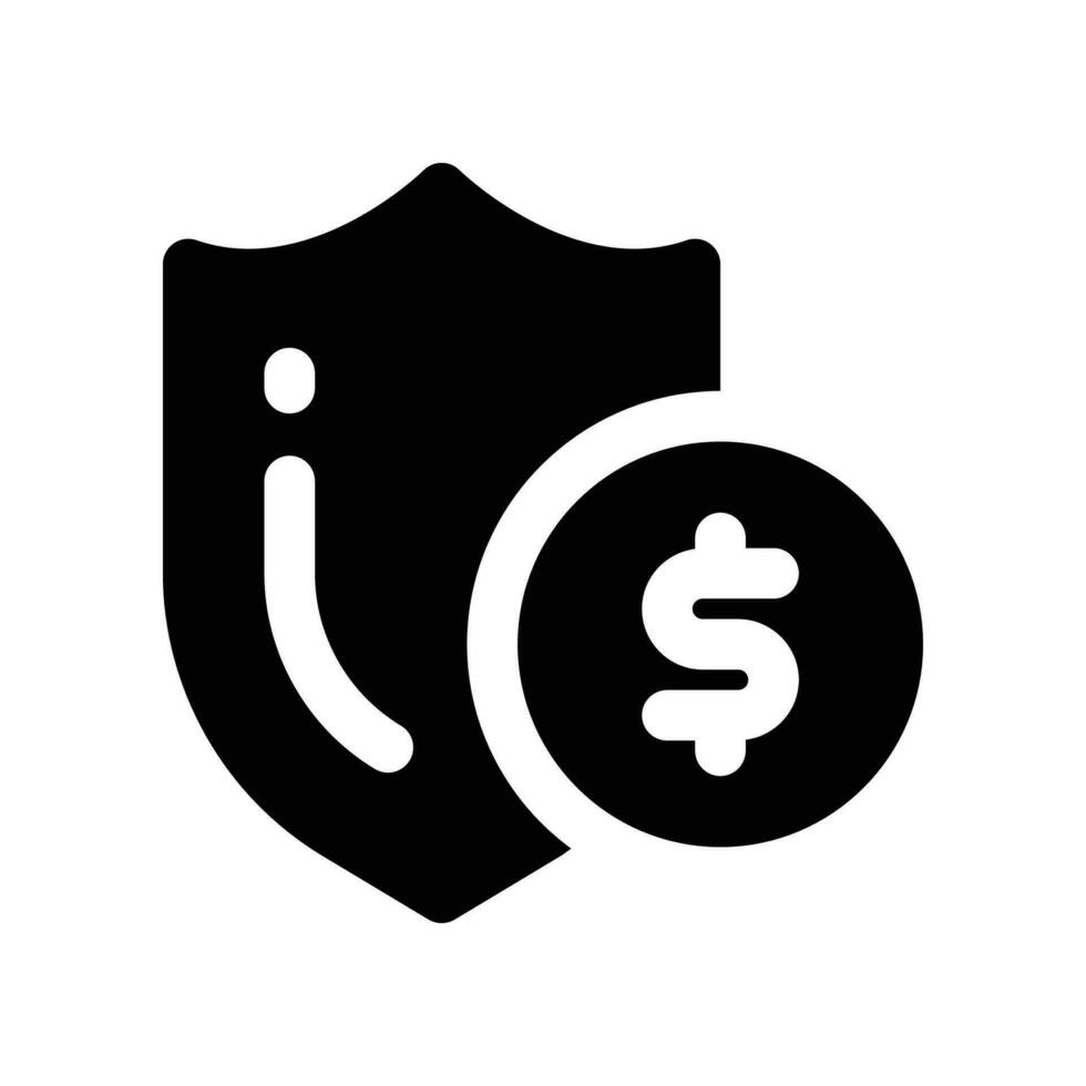 argent protection solide icône. vecteur icône pour votre site Internet, mobile, présentation, et logo conception.