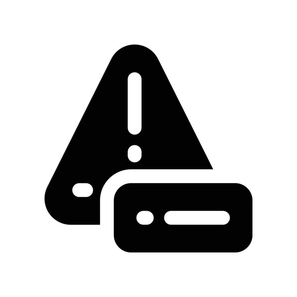serveur danger solide icône. vecteur icône pour votre site Internet, mobile, présentation, et logo conception.