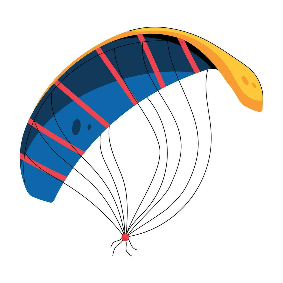 branché parachutisme parachute vecteur