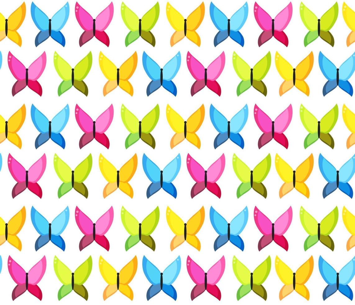 illustration vectorielle de papillon transparente motif fond vecteur