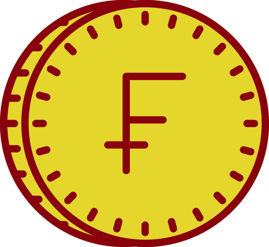 Suisse franc vecteur icône conception