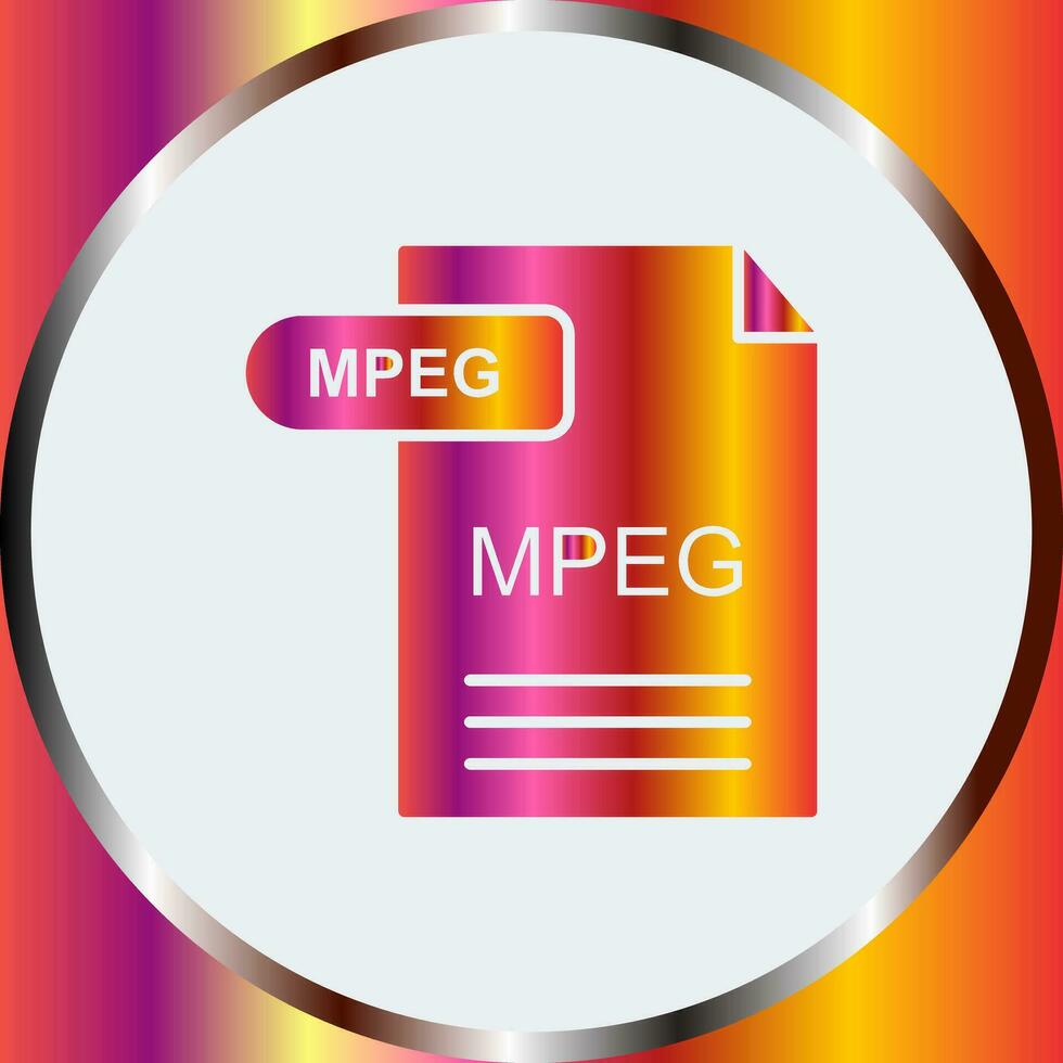 icône de vecteur mpeg