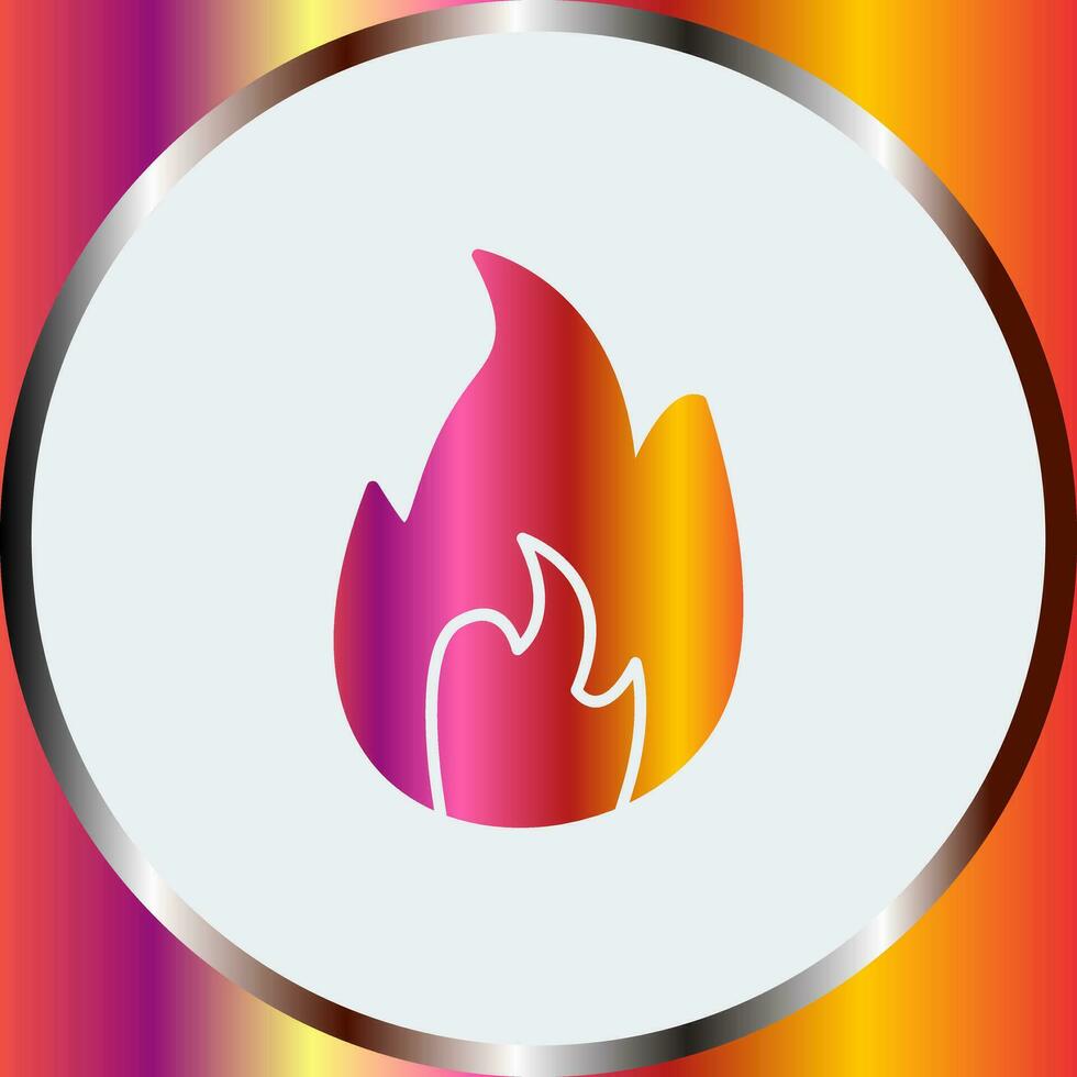 icône de vecteur de flamme unique