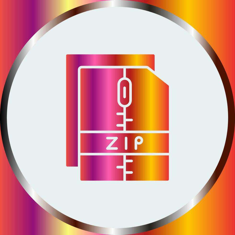 icône de vecteur de fichier zip