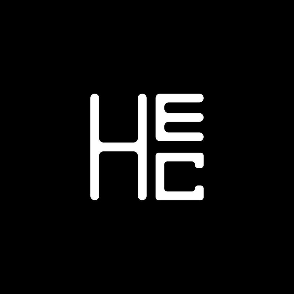 hec lettre logo vecteur conception, hec Facile et moderne logo. hec luxueux alphabet conception