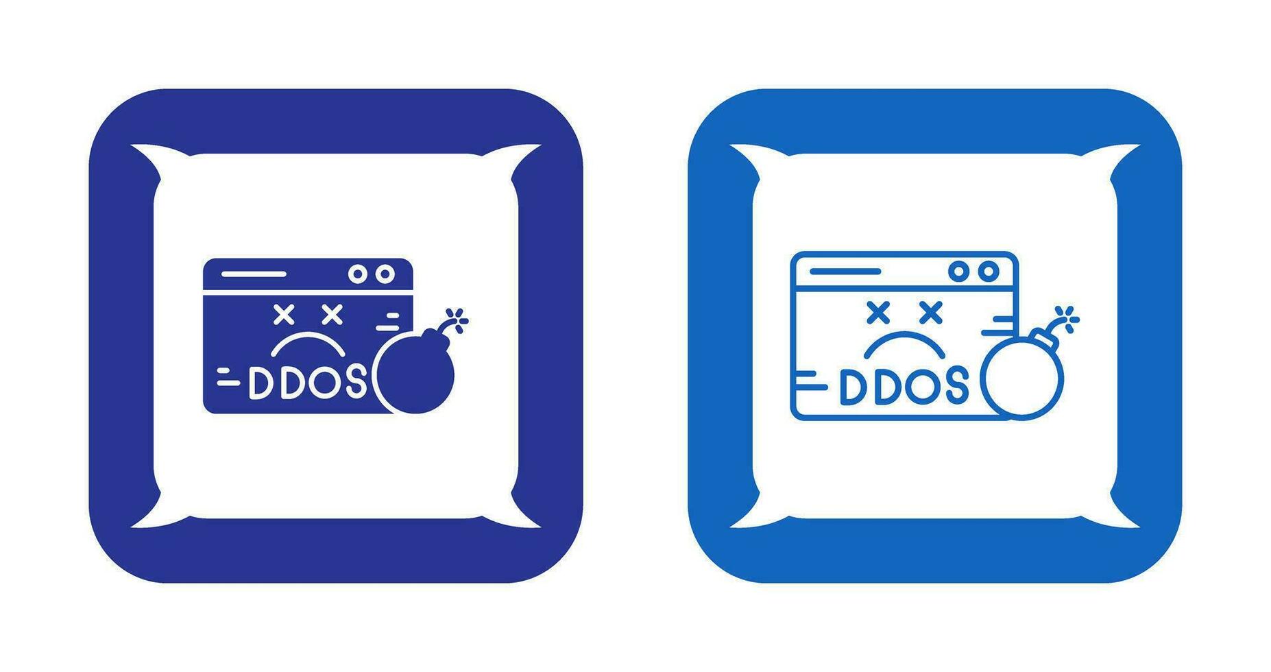 icône de vecteur ddos