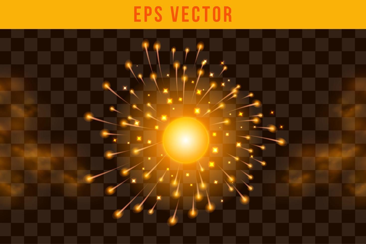 définir le feu effet eps vecteur lueur objet illuminé isolé