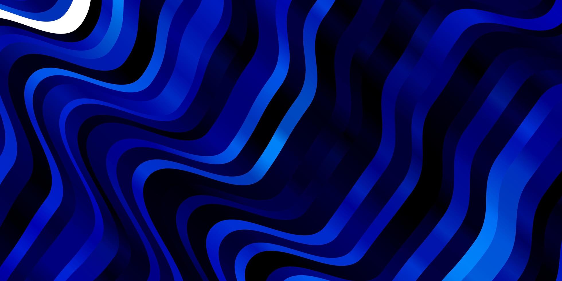 modèle vectoriel bleu foncé avec des lignes courbes.