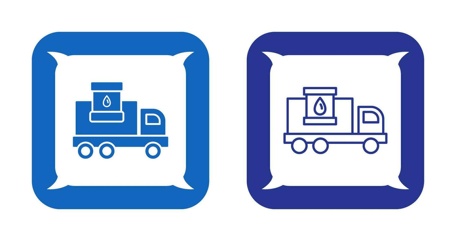 icône de vecteur de camion de carburant