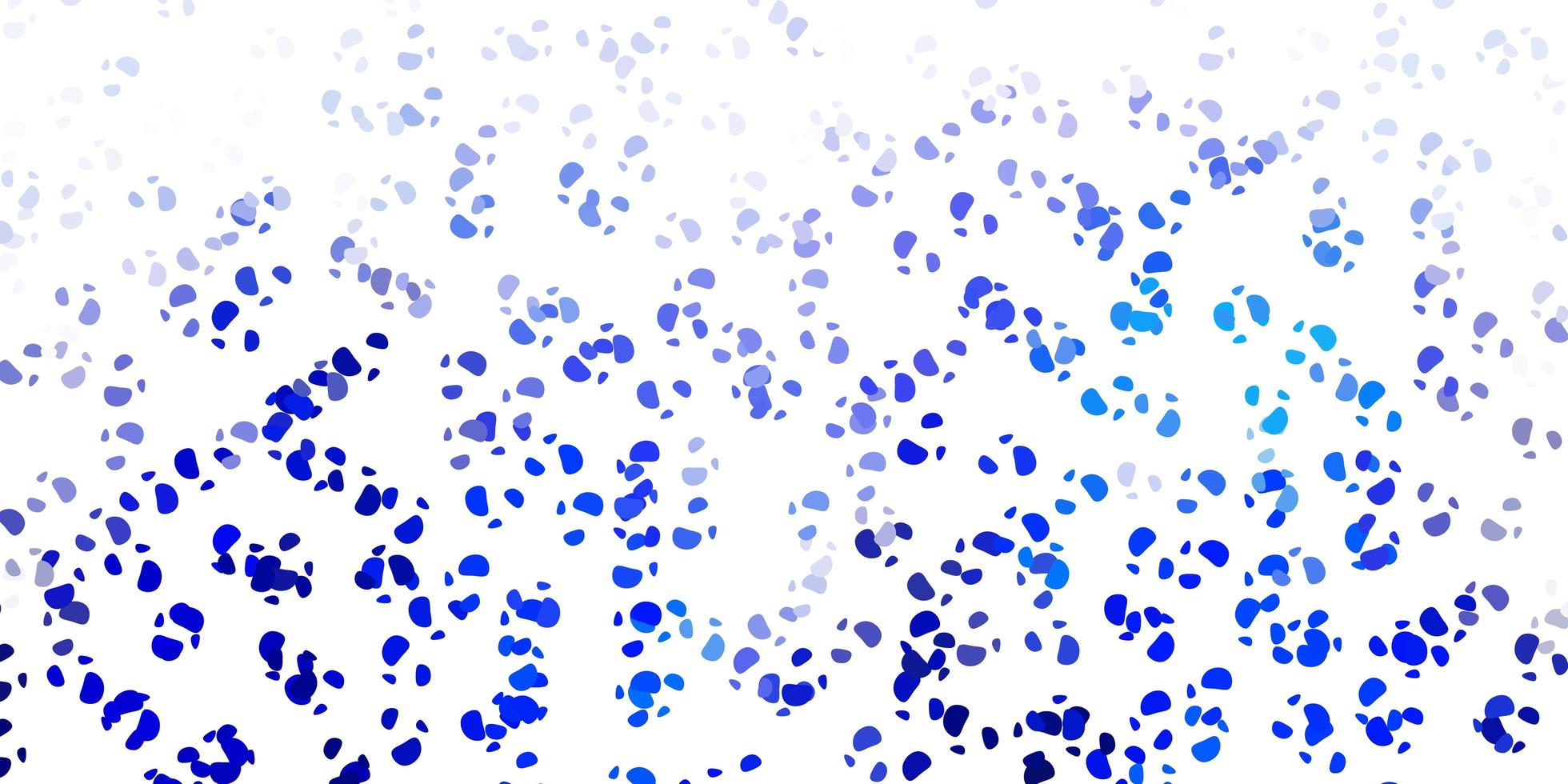 toile de fond de vecteur bleu clair avec des formes chaotiques.