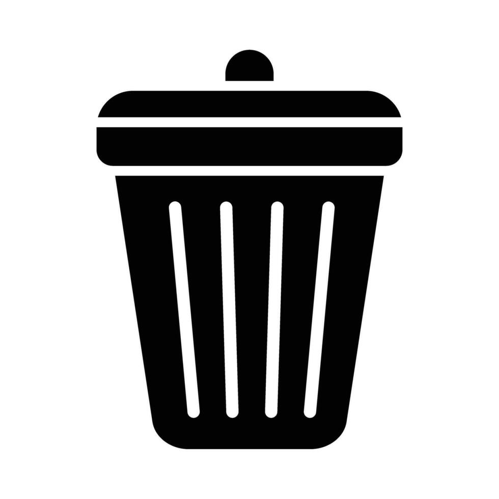 poubelle vecteur glyphe icône pour personnel et commercial utiliser.