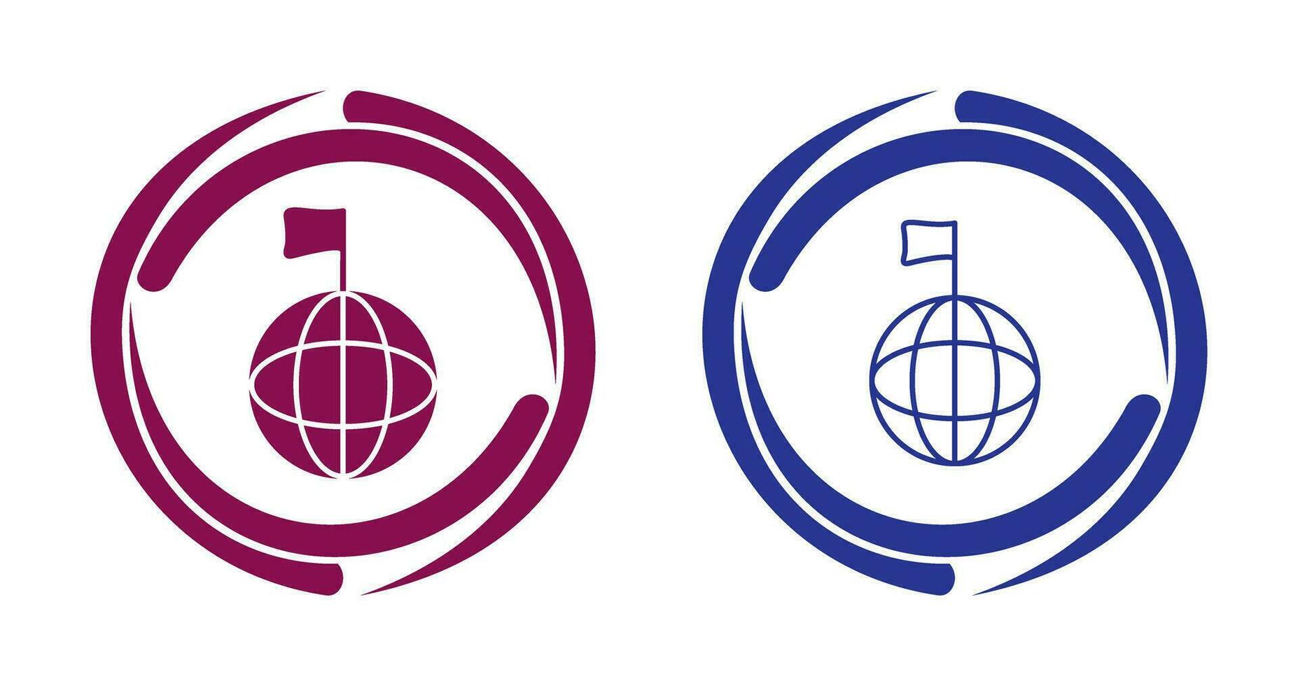 icône de vecteur de signaux mondiaux uniques