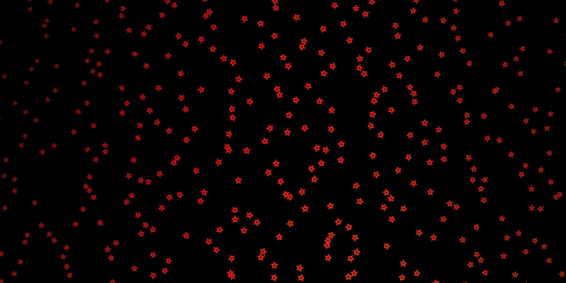modèle vectoriel orange foncé avec des étoiles au néon.