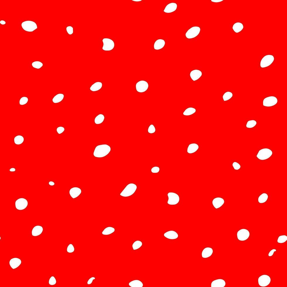 une rouge et blanc polka point modèle avec points vecteur