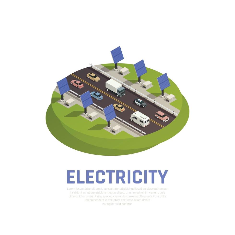 illustration vectorielle de concept d'électricité vecteur
