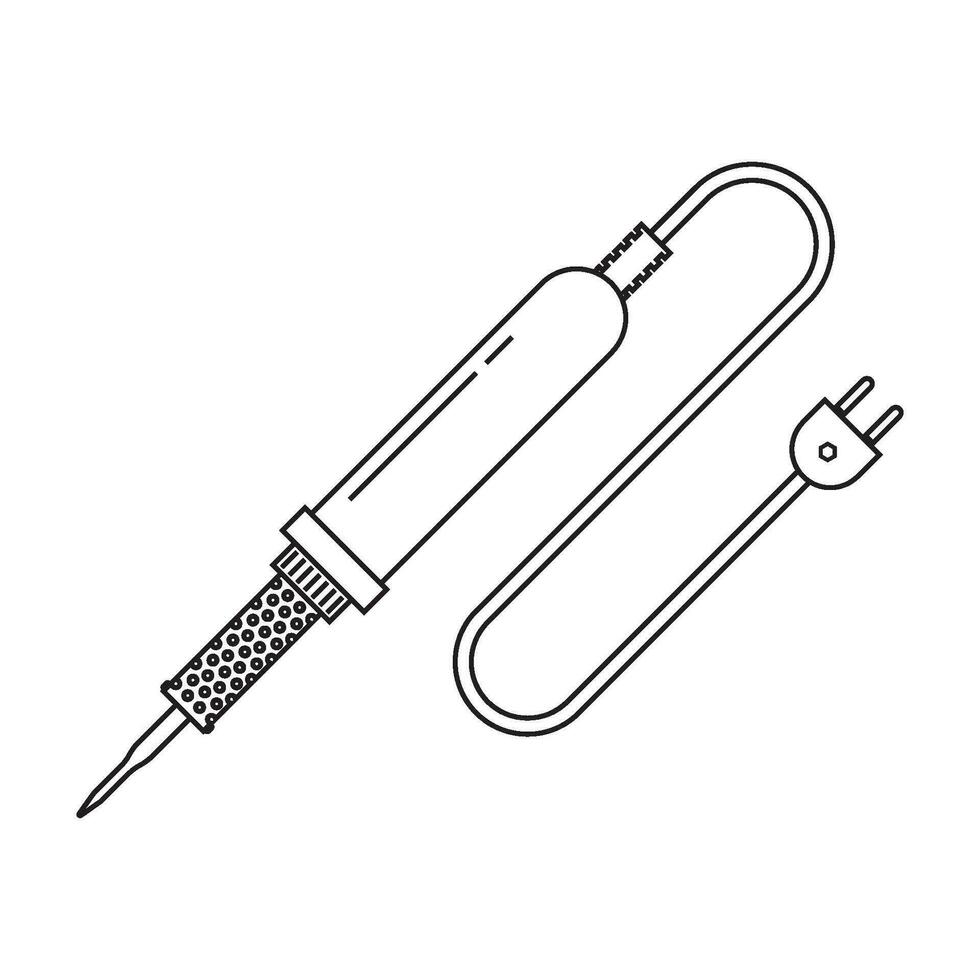 souder le fer icône vecteur