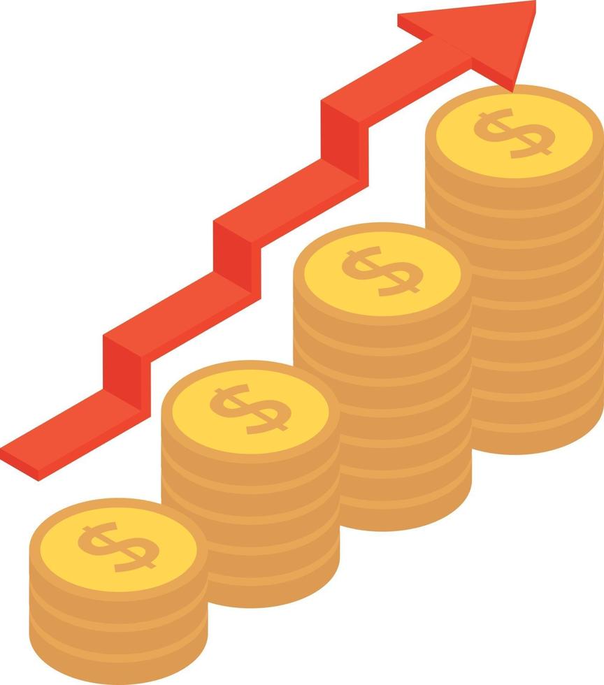 concepts d'augmentation des revenus vecteur