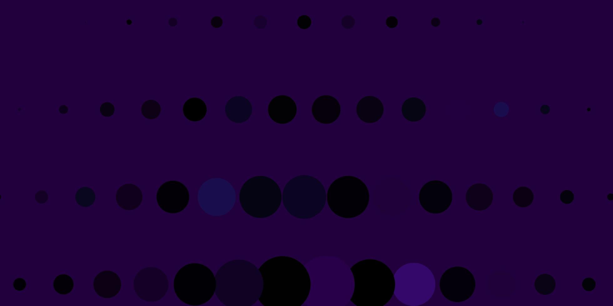 modèle vectoriel violet foncé avec des cercles.