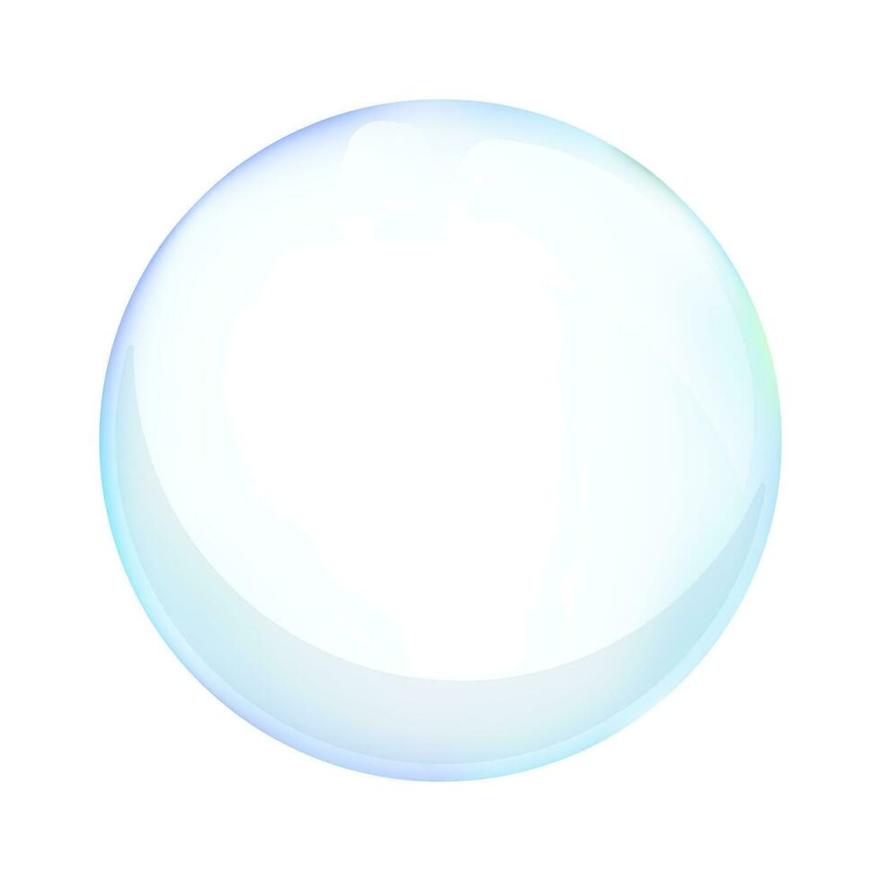 savon bulle dans doux nuances de bleu sur une bleu pente. bulle vecteur illustration.