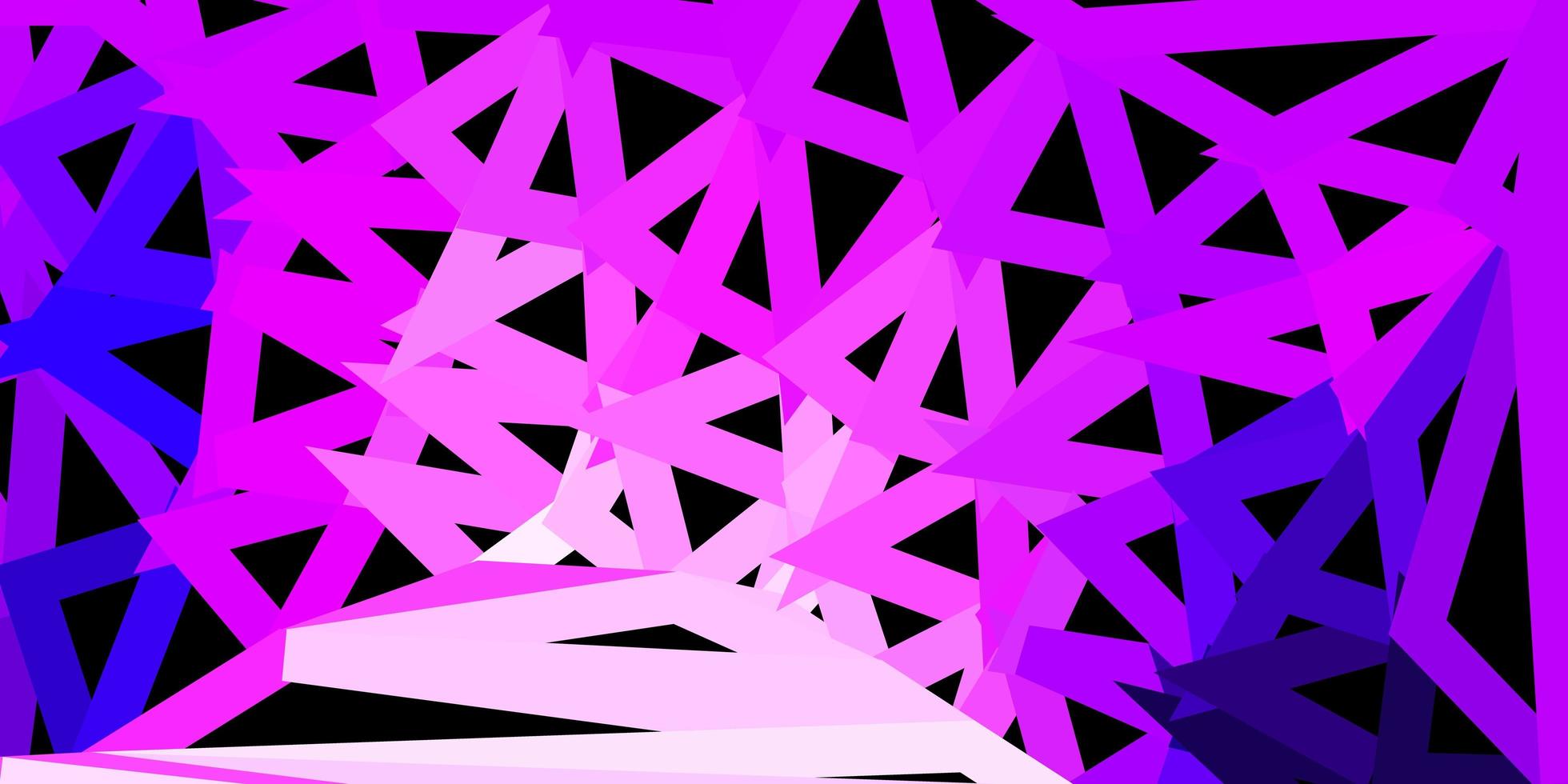 texture de triangle abstrait vecteur violet clair, rose.
