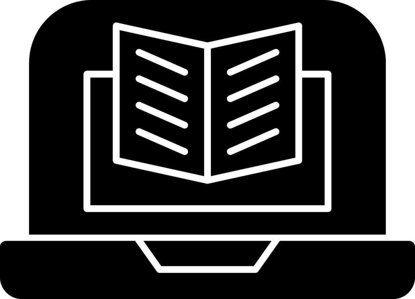 conception d'icône de vecteur de livre numérique