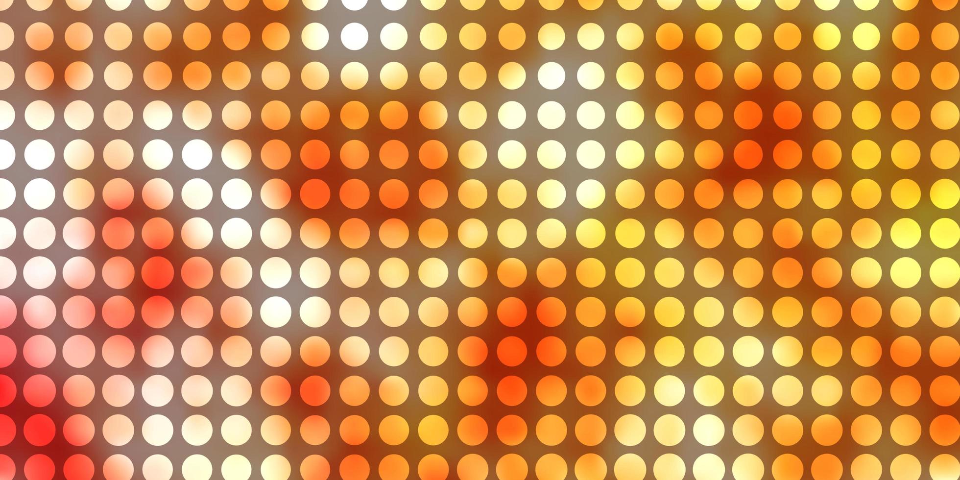 fond de vecteur orange clair avec des cercles.