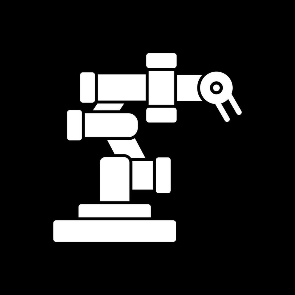 conception d'icône de vecteur de bras robotique