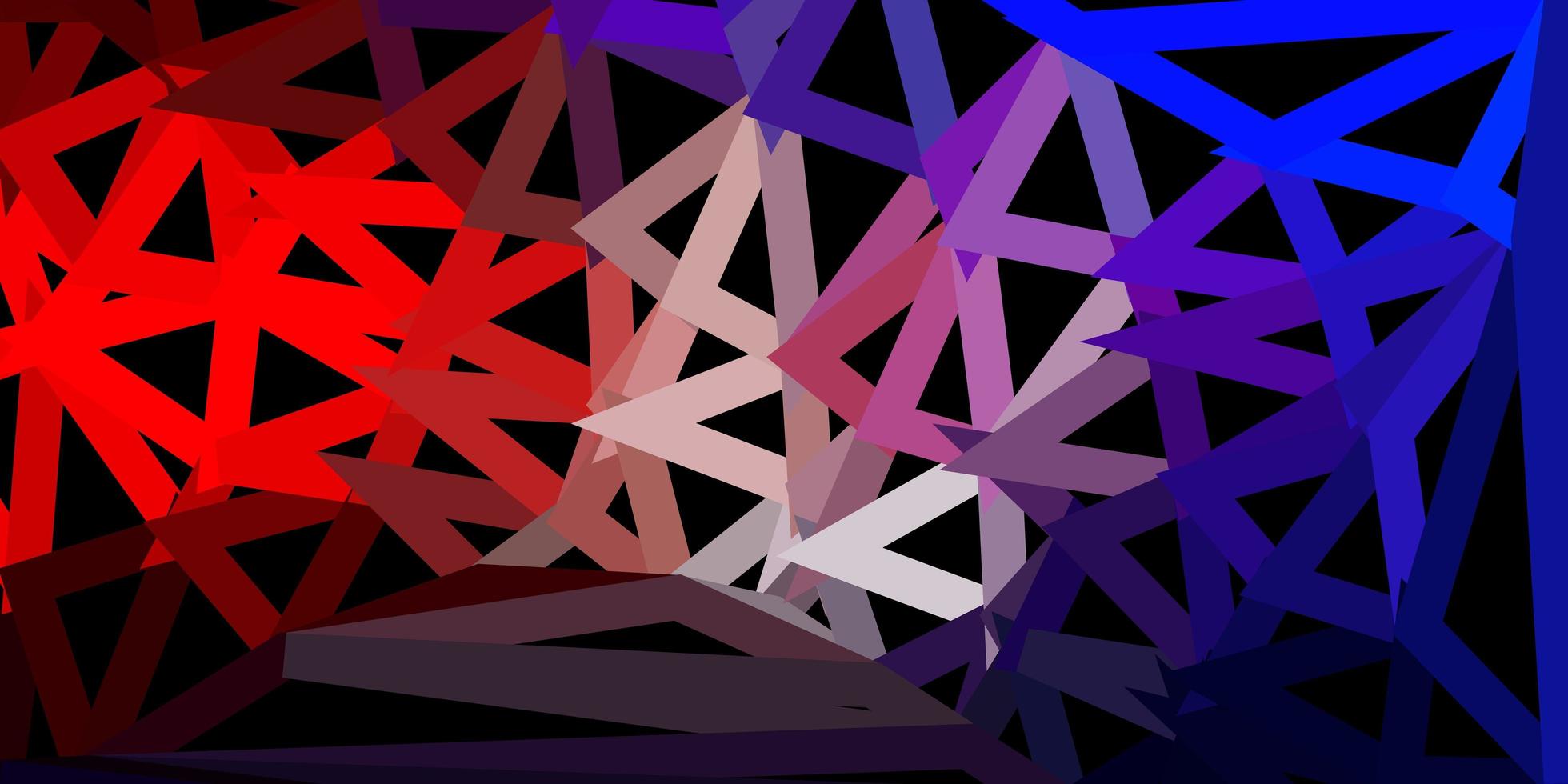conception polygonale géométrique de vecteur bleu clair, rouge.