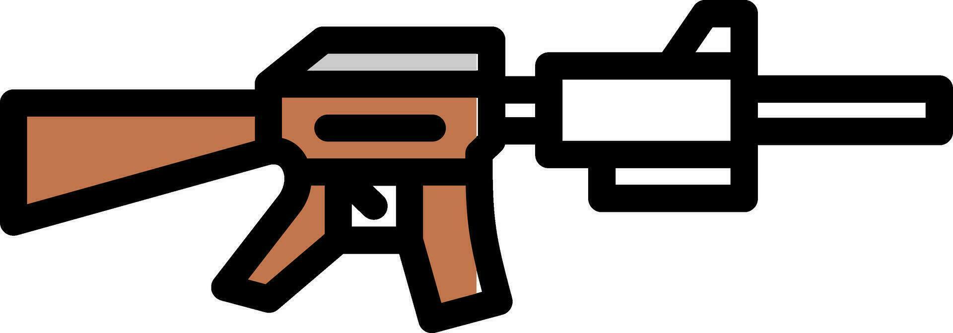 conception d'icône de vecteur de fusil