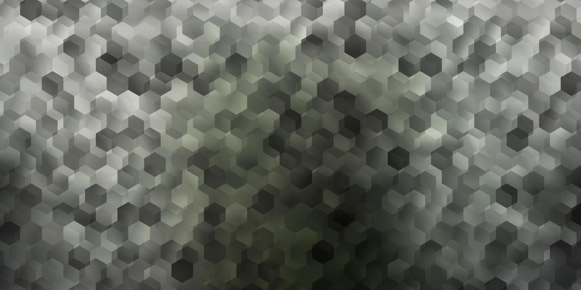 fond de vecteur gris clair avec des formes hexagonales.