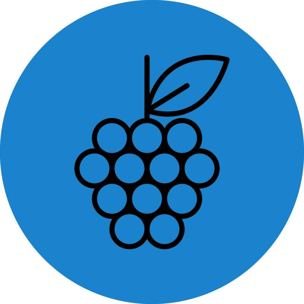 conception d'icône de vecteur de raisins
