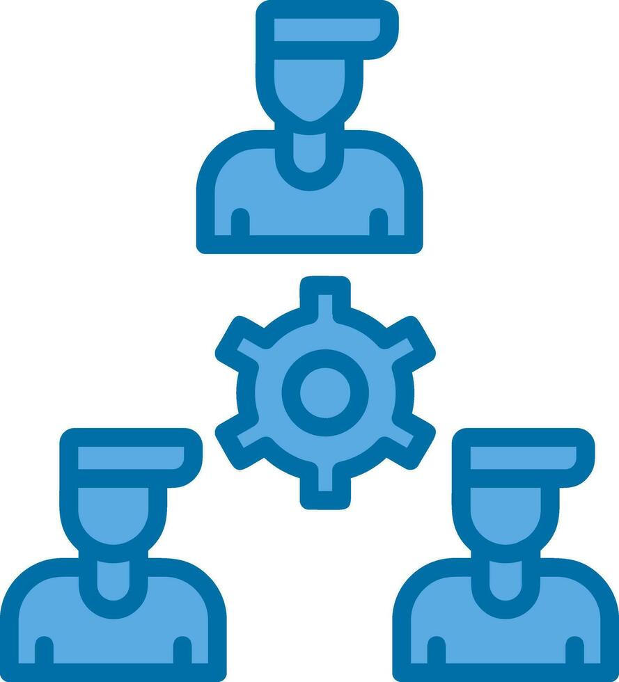 conception d'icône de vecteur de collaboration